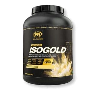 proteina isogold sabor banana cream de 5 libras